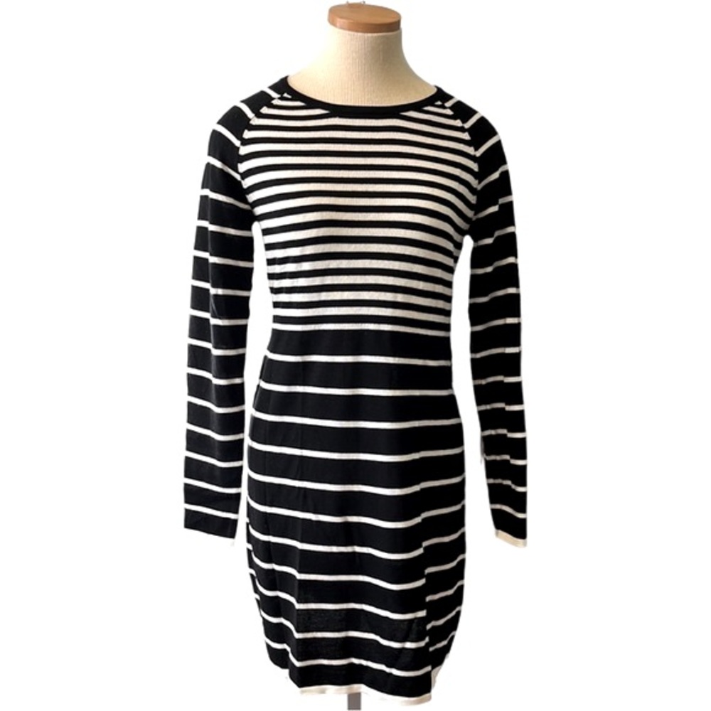 Trina Turk Stripe Wool Sweater Dress, Small & Medium